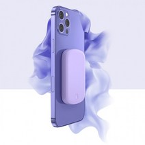 10000mAh 고속충전 접착형 일체형 도킹형 무선보조배터리 대용량, 도킹형 보조배터리 - 블랙