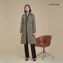 마인드브릿지 여TR스판체크트렌치코트 MUCA6201