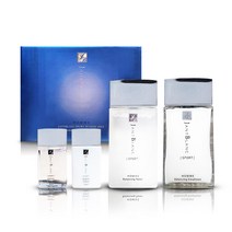 쟝블랑 스포츠 옴므 2종세트 남성화장품 남자스킨로션 포맨기초세트 모이스춰 옴므토너 맨케어 에멀전 중년남성 면도화장품 보습 진정, 스킨 140ml, 로션 140ml, 1개