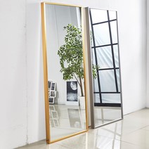 대형 와이드 골드 전신거울 벽걸이 스탠드 400 x 1700, 400 x 1700 (화이트)