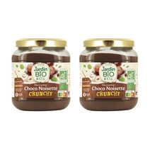 JARDIN BIO ETIC Chocolate Spread 쟈뎅 바이오 에틱 크런치 초코 헤이즐넛 잼 350g 2팩