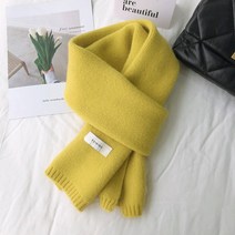 루이스 여성 니트 숏 머플러 부드러운 목도리 다색갈 겨울용 01