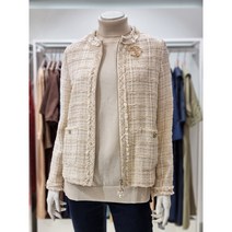 올리비아로렌 고급스러운 트위드 라운드 자켓 VOPFUXF8221-1