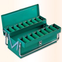 링스타 철제 공구 박스 고급 2단 RSD-350 350x200x100mm 보관 정리 수납, 1개