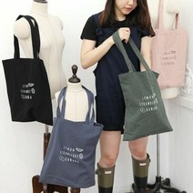 여성가방 폰트 디자인의 미니멀 캔버스 데일리백 랜덤발송