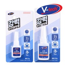 V텍 타일 순간점착제 도자기용 강력 순간점착제, 처피 강력순간점착제 5g