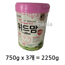 파스퇴르 위드맘 제왕 분유 2단계, 6개, 2250g