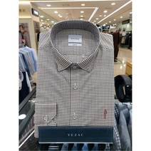 [W몰 예작(셔츠)] [예작셔츠] 멜란 체크 슬림 남방 셔츠 [YJ1FBS933BR]