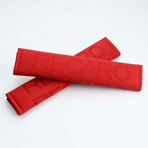 안전벨트 커버JDM 스타일 레카로 하이퍼 패브릭 자동차 안전 벨트 커버 숄더 스트랩 패드 하네스 2 개입, 03 Red