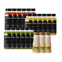 달콤한 녹즙디워밍업주스 18 +핸디밀프로틴 3개 채소 과일 클렌즈주스 음용 에너지 충전 음료수, 단일