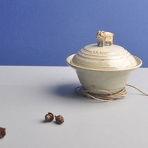 클레이샤인 에타홈 클레이샤인 (에타) 클레이샤인 핸드메이드 도자기그릇 양 모양 손잡이 합, 옵션선택, 단일옵션