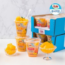 Dole 돌 컵과일 후룻컵 복숭아 6개 2박스 (총 12개) / 100% 과즙 한입크기 간편과일 디저트, 후룻컵 복숭아 2박스 (12개)