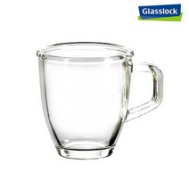 글라스락 강화 유리 퓨전 머그잔, 375ml, 10개