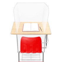 투명 가림막 책상 앞 가림판 ㄷ자칸막이 안심스크린 PP 3단 소형 대형