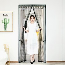 아트도어 사슴 문 모기장 90x200cm 현관 자석방충망, 단품