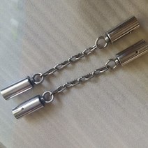 칼리아르니스 쿵푸 태극권 호신술 Bruce Lee Nunchucks DIY 더블 스틱 액세서리 스테인레스 스틸 2 섹션, 02 out diameter 2.8cm