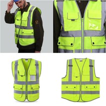 포켓 안전조끼(그린) (L) 야간안전조끼 안전지킴이조끼