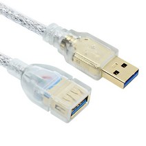 넥시 USB3.0 투명쉴드형 연장케이블 USB키보드 프린터 복합기 외장하드 게임패드 스마트폰충전잭 MF 연장선 노이즈필터 고급형, 3m, 1개