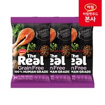 더리얼 캣 그레인프리 크런치 연어 어덜트 50g x 3