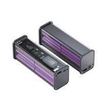 전문 DIY 배터리 충전기 케이스 PD22.5W 고속 8 개 18650 폴리머 20000mA 파워 뱅크 박스, 01 Gray