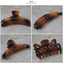 비바제인 둥근오각 바나나 옷걸이 반나비 플레인 민자 헤어집게핀 4종