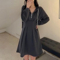 미르마루 빅사이즈여성의류 챠링 원피스 free~88 긴팔 봄 가을 간절기 날씬핏 여리핏 후레아 여자