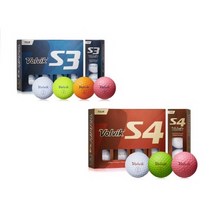 [카스코] 볼빅 NEW TOUR S3 S4 3피스 4피스 우레탄 골프공 2종, S4 화이트, 3개, 12개