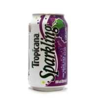 트로피카나 스파클링 포도 355ml, 6개