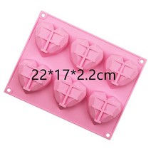 빵틀 베이킹틀 마들렌틀 머핀틀 제빵도구 타르트팬 6꽃 실리콘 케이크 금형 수제 DIY 빵 월병 도구, 15 15