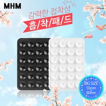 MHM 보조배터리 흡착패드 / BIG형 / 55mm X 80mm, 1개, 블랙