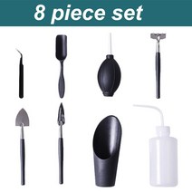 8-14Pcs 즙이 많은 식물 도구 세트 Potting 선인장 관엽 식물 재배 도구 실내 식물을위한 Gardenning 키트 홈 가든 케어, 8Pcs 도구 세트
