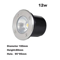 LED전등 LED지하등 방수 IP67 3W 5W 10W LED 정원 매장 AC110v 220v 야외 Recessed 갑판 빛 지 하 램프 보, 11 Green DC12v, 04 12w