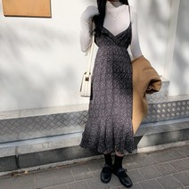 [바보사랑] 겟잇미 통커 잉크 나염 레이어드 프릴 원피스 [겟잇미]