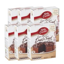 베티크로커 데블스 푸드 케이크 케이크 믹스 540g Betty Crocker Devils Food Cake Cake Mix, 6팩