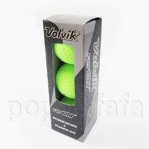 볼빅 플라이온 2피스 무광 컬러 골프공 3구 색상선택, 옐로우