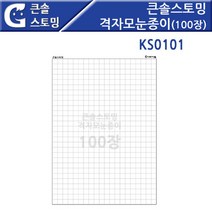 큰솔스토밍 격자모눈종이 100장세트 1cm형 수학 교구