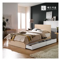[금성침대 X 베드리움] [베드리움]하이 서랍침대SS-본넬형(착불)