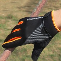 새로 1 쌍 자전거 장갑 전체 손가락 터치 스크린 남성 여성 MTB 통기성 여름 B2Cshop, [03] XL, 04 주황색