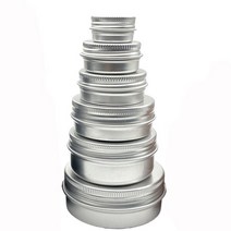 캔들만들기재료 캔들유리용기 소이캔들만들기 DIY5g 10g 20g 30g 60g 알루미늄 틴 병 금속 50ml 빈 화장품, 01 Silver_06 50g