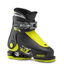 Roces Idea Up Adjustable Kids Ski Boots - 16-18/Black-Lime Green 바이오더