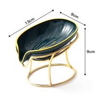 라이트 럭셔리 도자기 잎 모양 비누 상자 욕실 비누 홀더 접시 스토리지 플레이트 트레이 욕실 샤워 용품 욕실 랙, 01 A