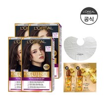 [로레알파리] [기획세트][로레알 파리]NEW엑셀랑스 듀오크림 염모제 4개세트+랜덤오일샤쉐, 직접입력1:6WB (5.35 자연갈색 구릿빛)