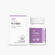 [피토틱스] 글루콘산 유기성 마그네슘 비타민B6 비타민B12 함유 마그네슘B, 2개, 600mg x 60정