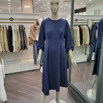 시슬리 밴딩볼륨소매원피스 (SAOP23141 네이비)