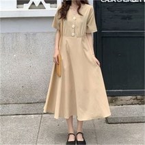 셀러허브 패션 [오노마] ONM 플레어 원피스 데일리룩 오피스룩 심플 롱원피스