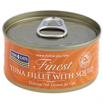 반려묘 영양식 피쉬포캣 참치n오징어 캔 10개입 BOX 간식캔 70g