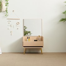윈썸 데이지 500 미니 좌식 화장대 원룸 1인 거울 서랍 수납 실용적인 깔끔한 화장대, MAPLE(메이플)