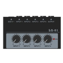 디제잉장비 GAX-LQ02 Frequency Divider Mixer Sound Card 4 Channels Multi-Channel Headphone Amplifier, 01 LQ01