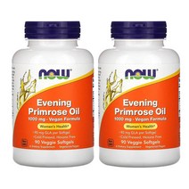 나우푸드 이브닝 프림로즈 달맞이꽃 오일 1000mg Veggie Softgels 90정 2개