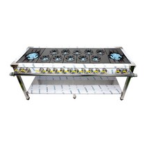오즈테크 업소용 가스렌지 1800 양타 간택기 친환경 세라믹 버너 LPG LNG 화구, 1세대 무쇠화구, 일반A타입, LNG(도시가스)